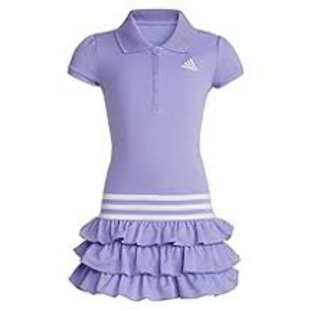 Adidas little girls ruffle dress